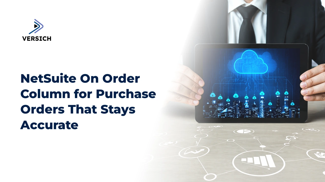 netsuite on order column for purchase orders that stays accurate