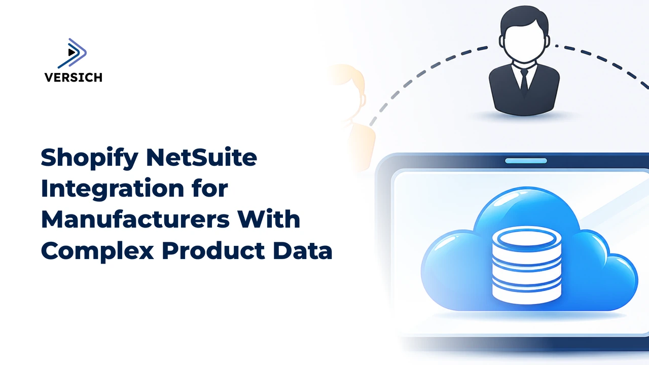 shopify netsuite integration for manufacturers with complex product data