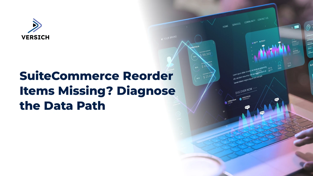 suitecommerce reorder items missing? diagnose the data path