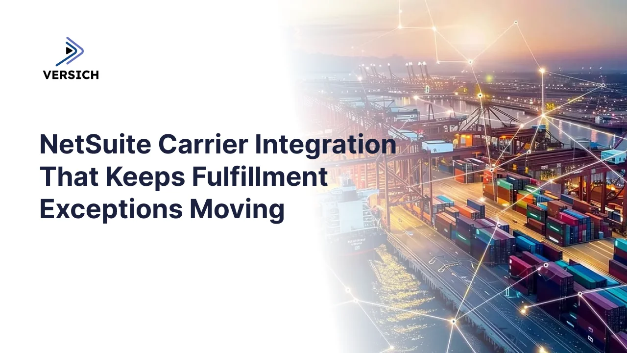 netsuite carrier integration that keeps fulfillment exceptions moving