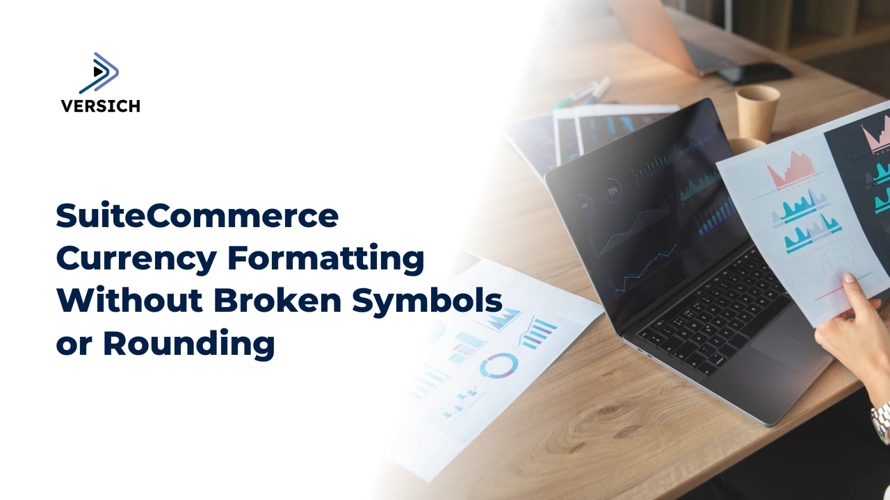 suitecommerce currency formatting without broken symbols or rounding