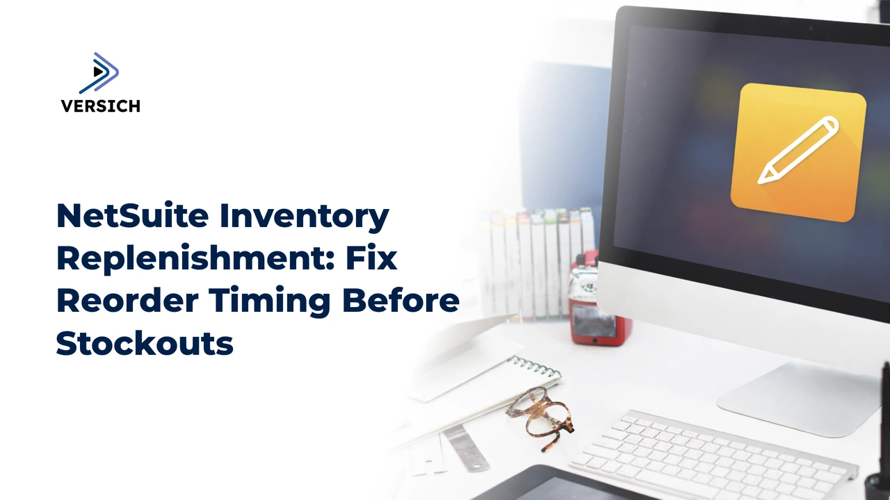 netsuite inventory replenishment: fix reorder timing before stockouts