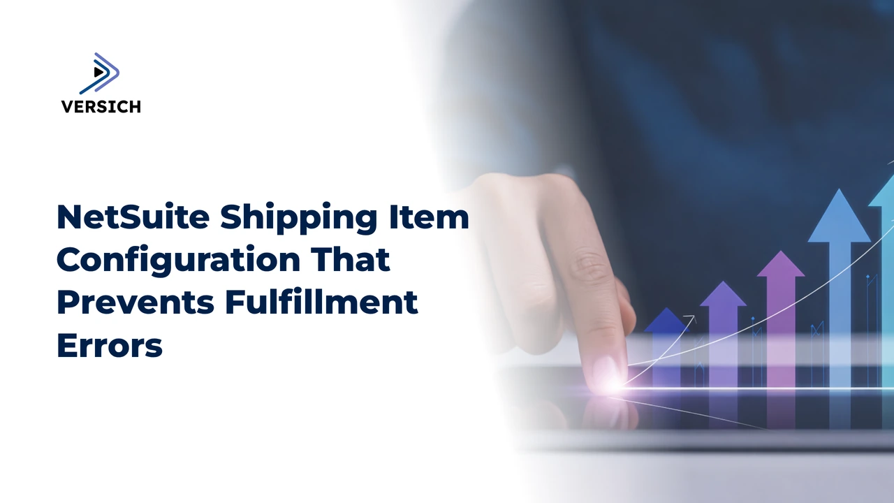 netsuite shipping item configuration that prevents fulfillment errors