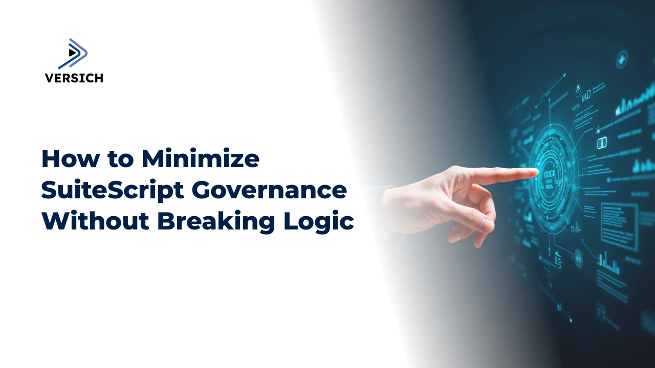 how to minimize suitescript governance without breaking logic