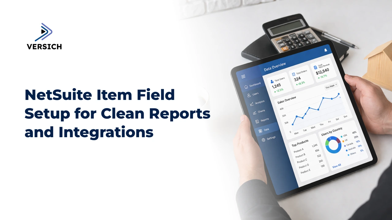 netsuite item field setup for clean reports and integrations