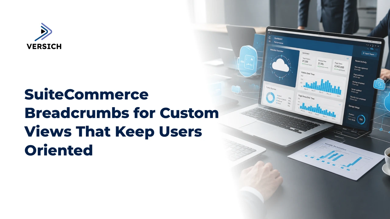 suitecommerce breadcrumbs for custom views that keep users oriented