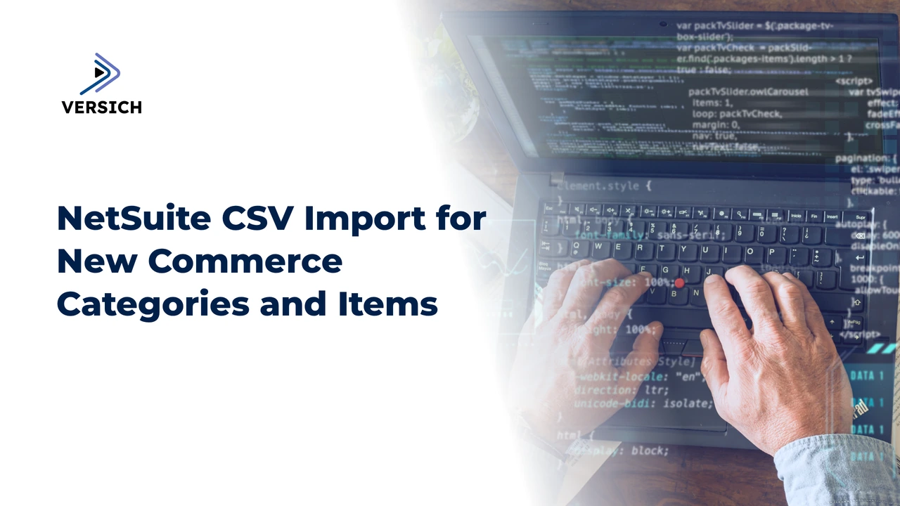 netsuite csv import for new commerce categories and items