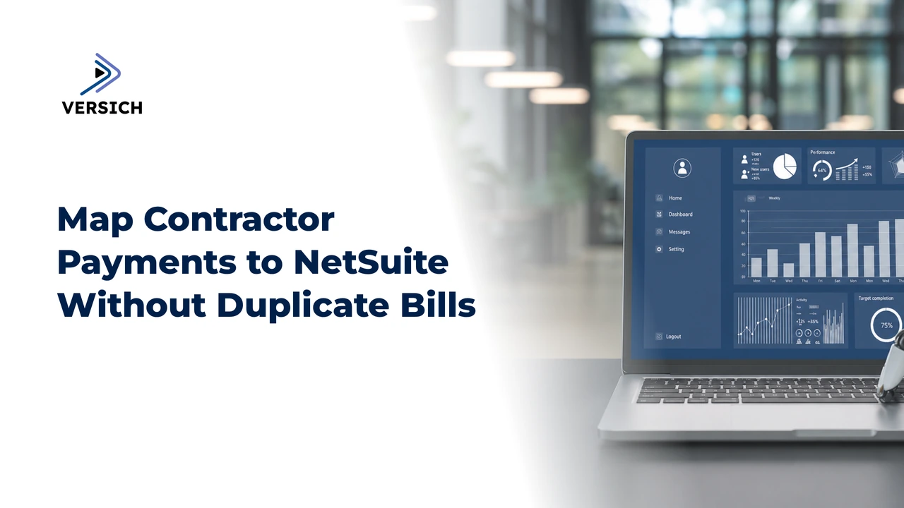 map contractor payments to netsuite without duplicate bills