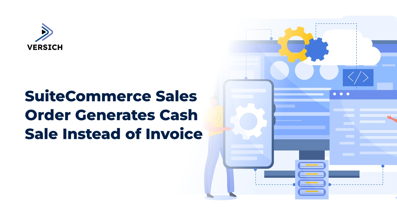 suitecommerce sales order generates cash sale instead of invoice