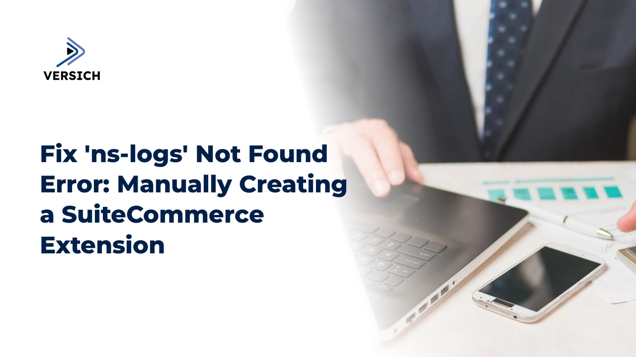 fix 'ns-logs' not found error: manually creating a suitecommerce extension