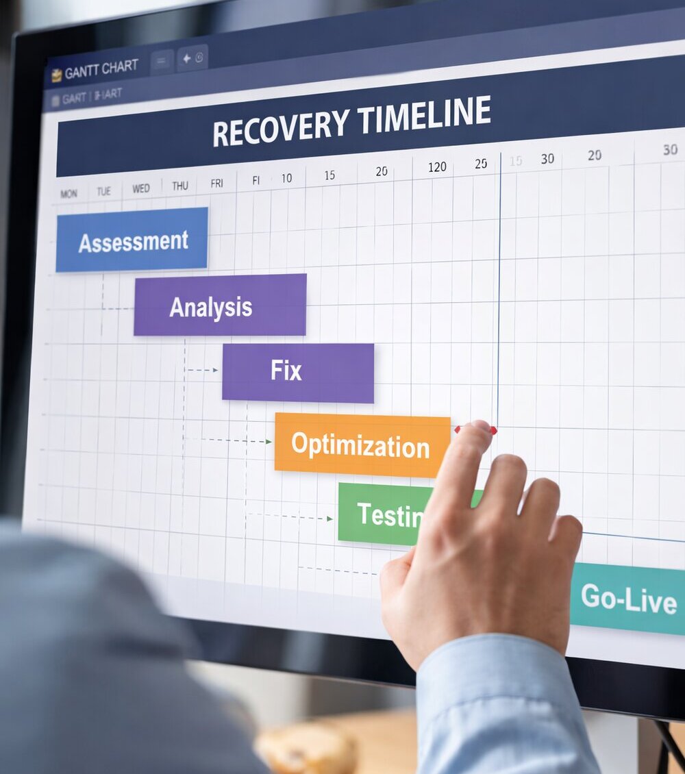 NSAW Implementation Rescue and Recovery Timeline