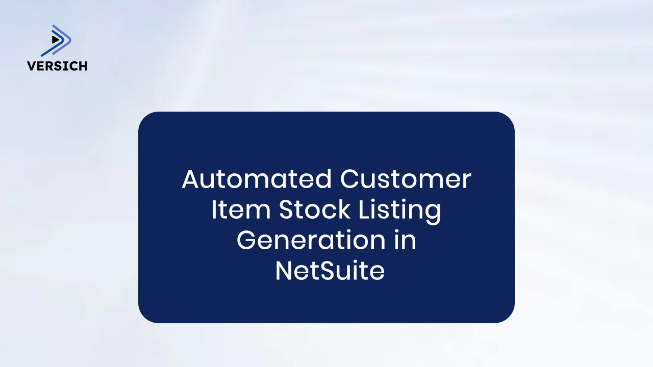 Automated Customer Item Stock Listing Generation in NetSuite